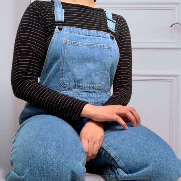 Noisy May Vintage Y2K Classic Denim Overalls/ Dungarees - Picture 3 of 12